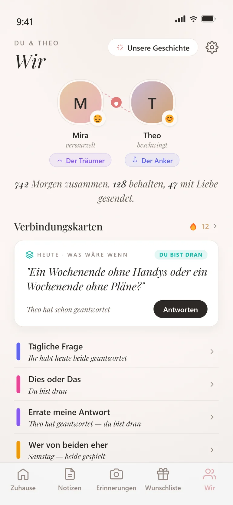 Amorno Verbindungskarten