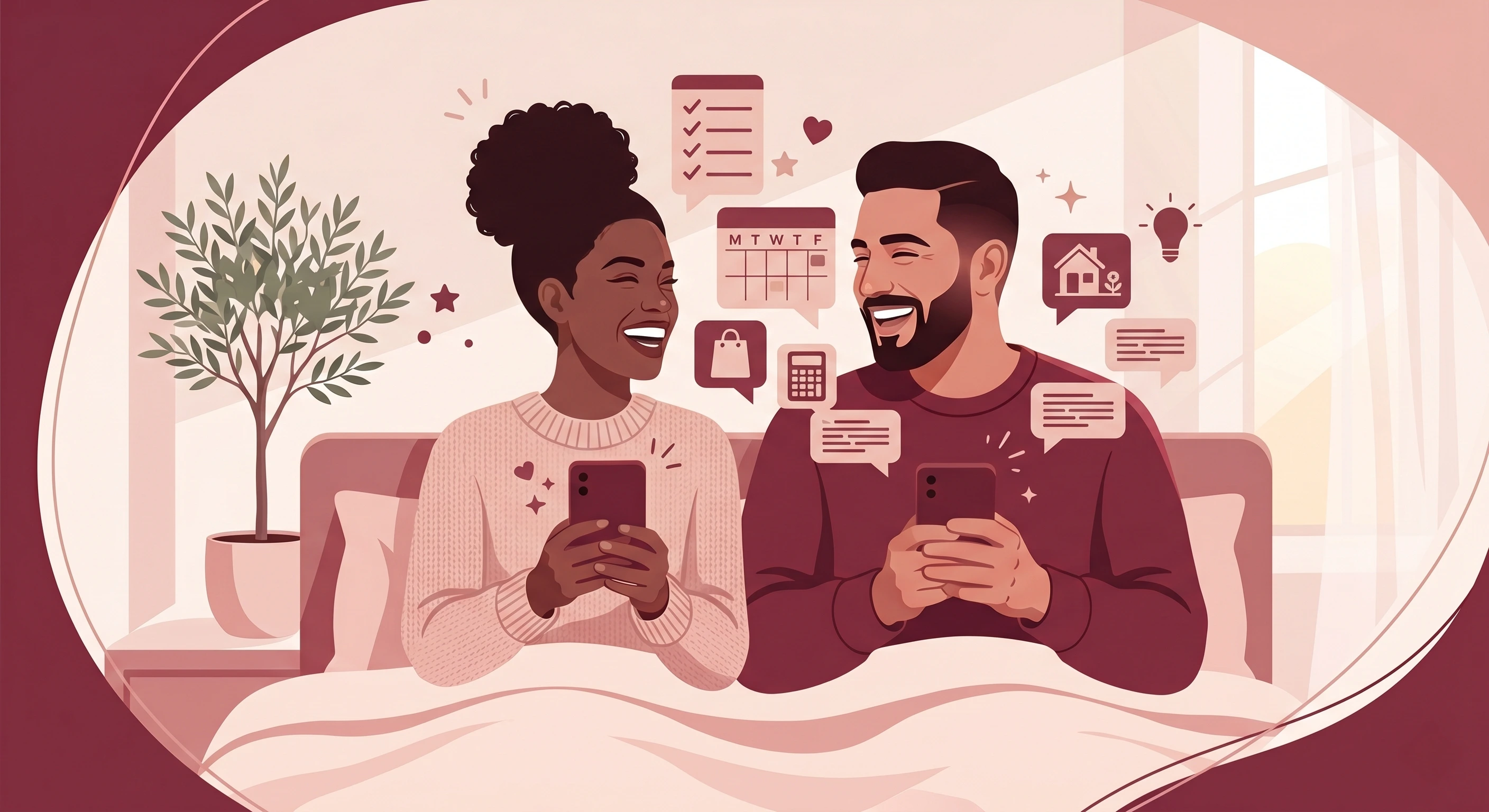 Illustration for couple apps
