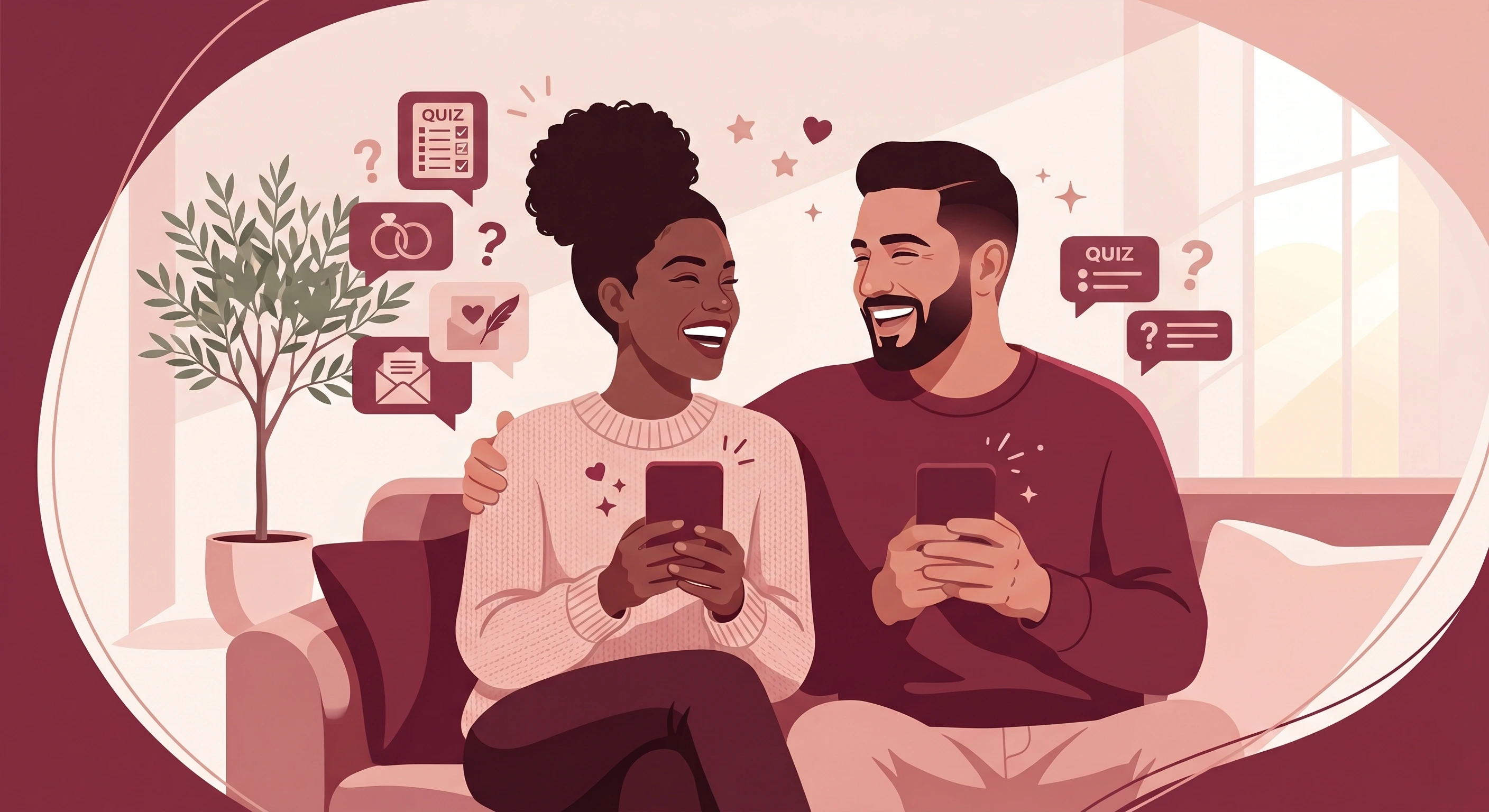 Illustration for couple quiz