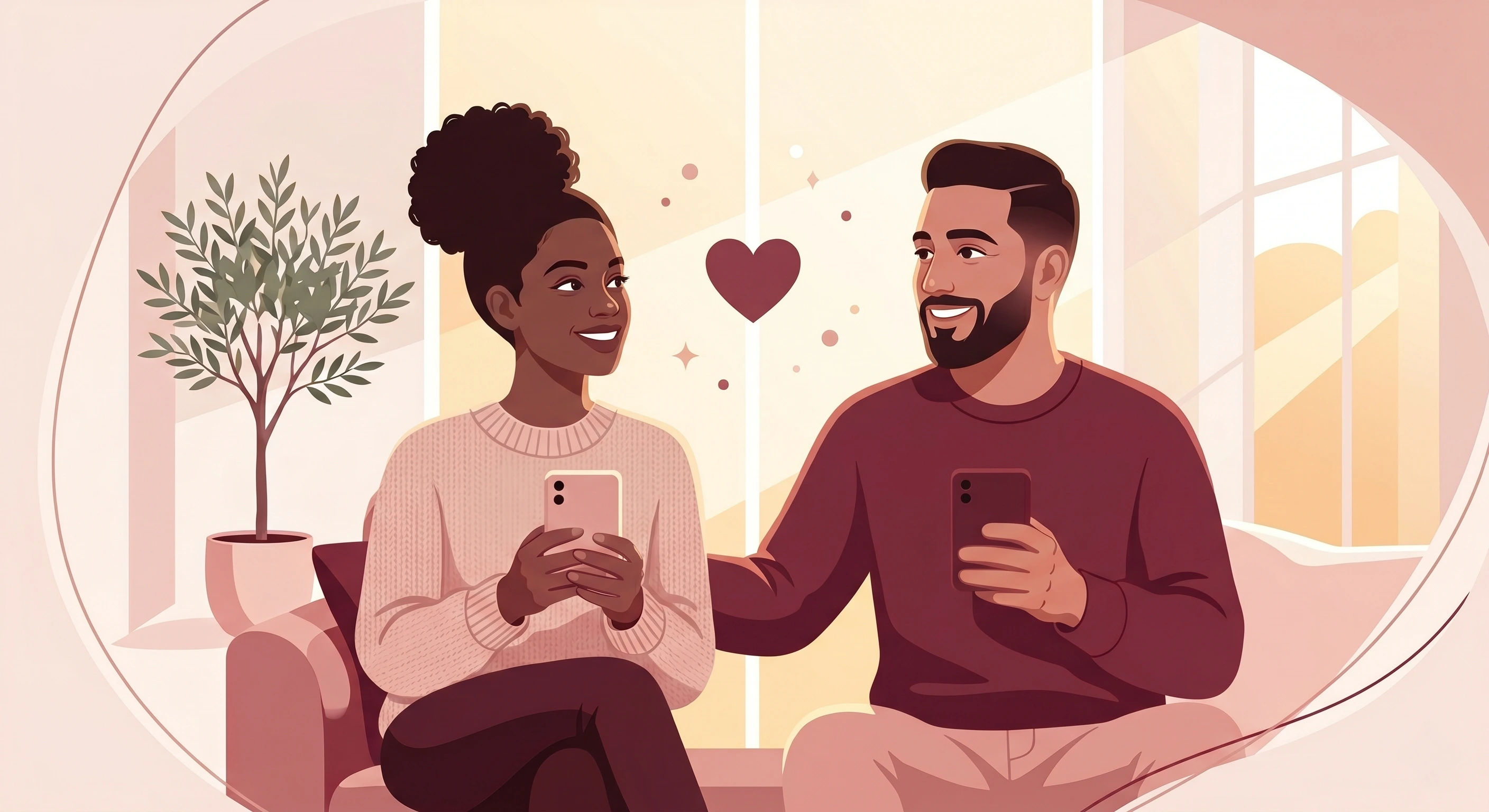 Illustration for married couple